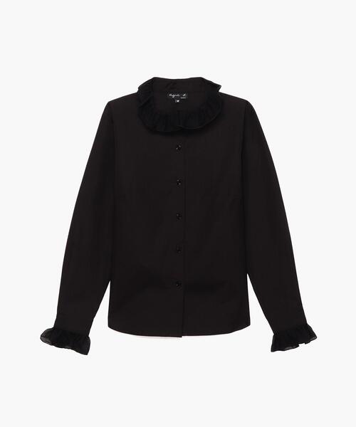 agnes b.（アニエスベー）の「UQ25 ラッフルブラウス（シャツ/ブラウス