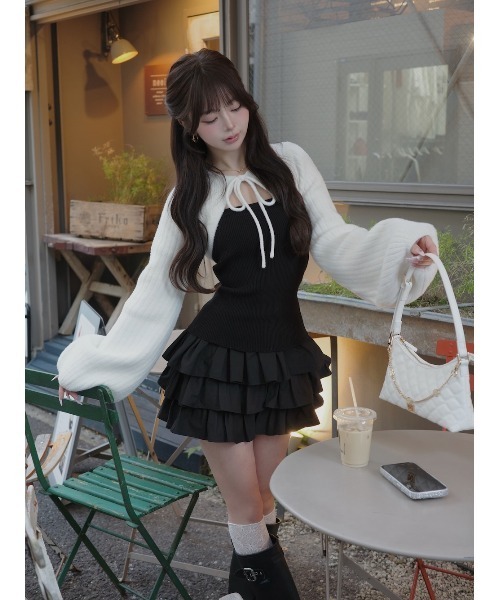 Darich（ダーリッチ）の「ティアードフリルミニワンピース（ワンピース