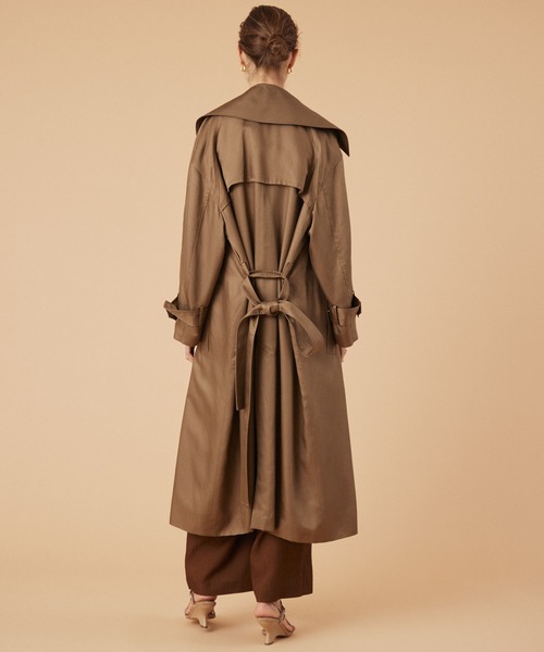 COLUMN（コラム）の「COLUMN / シャイニーツイルトレンチコート