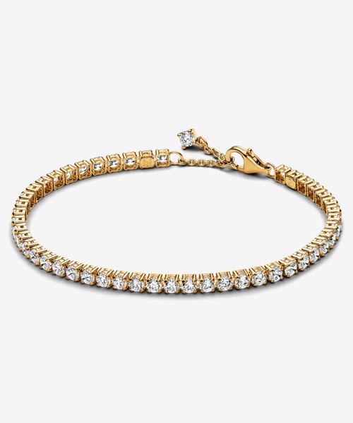 スパークリング テニス ゴールド ブレスレット（ブレスレット