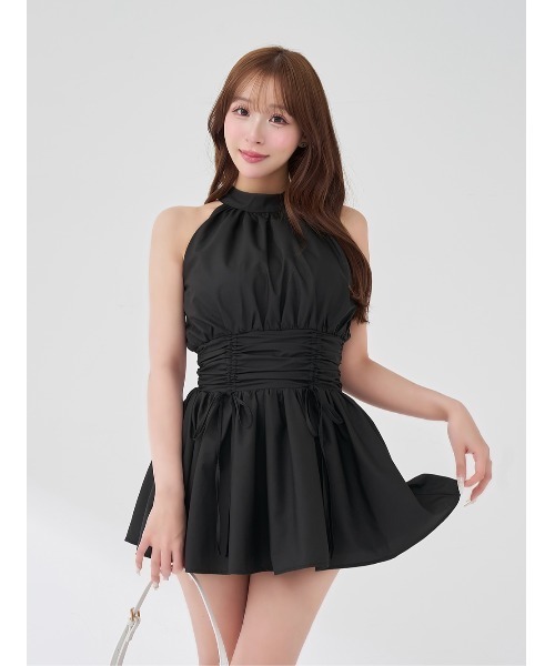 アメスリギャザーフレアミニワンピース（ワンピース）｜Darich