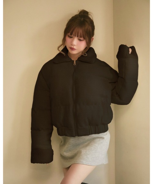 TITTY&CO.（ティティーアンドコー）の「キルティングラメボアダウン