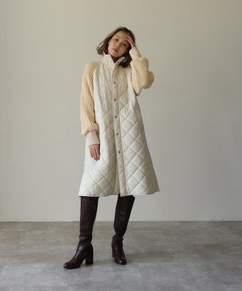 HERENCIA（ヘレンチア）の「キルティング ニット ドッキング