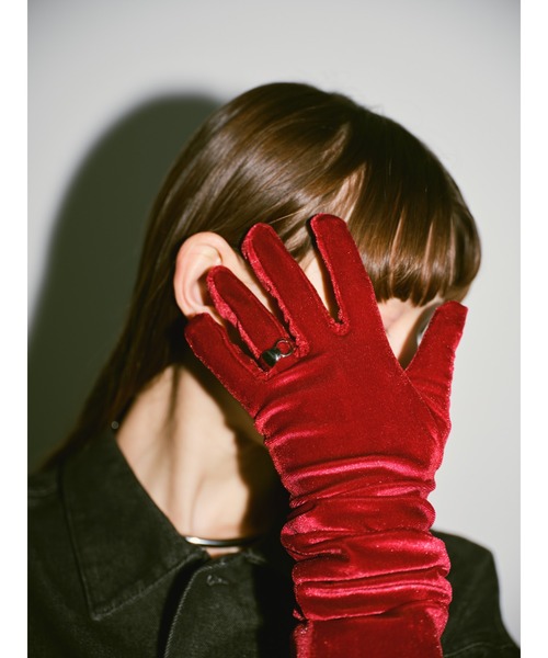 ベロアロンググローブ（手袋）｜un/neu（アンノイ）のファッション通販