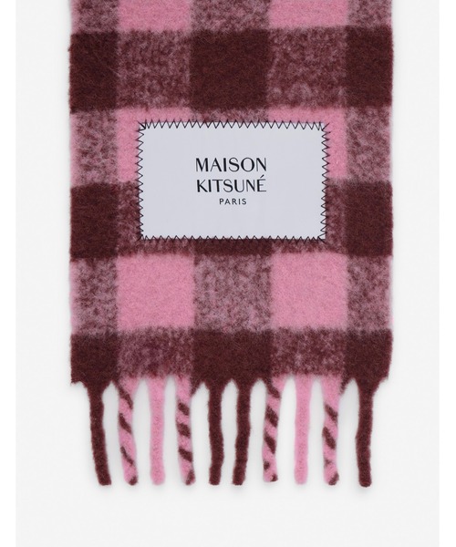 Maison Kitsune（メゾンキツネ）の「CHECK BRUSHED SCARF（マフラー