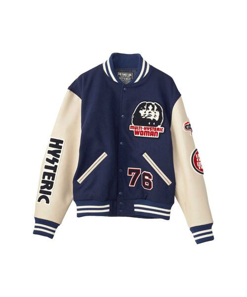 HYSTERIC GLAMOUR（ヒステリックグラマー）の「袖レザースタジャン