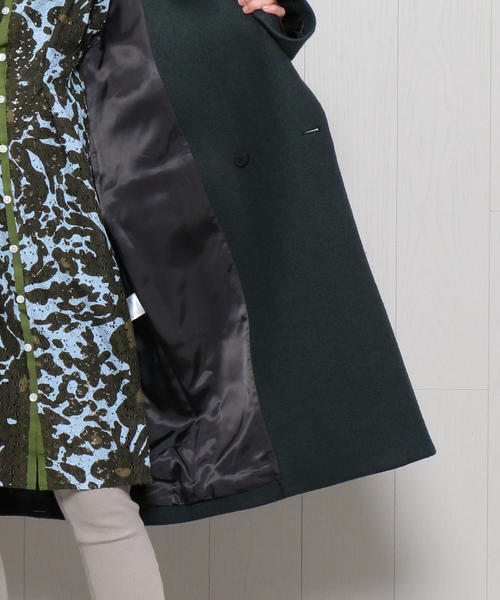 ATON（エイトン）の「＜ATON＞BOUMOU MELTON CHESTER COAT/コート