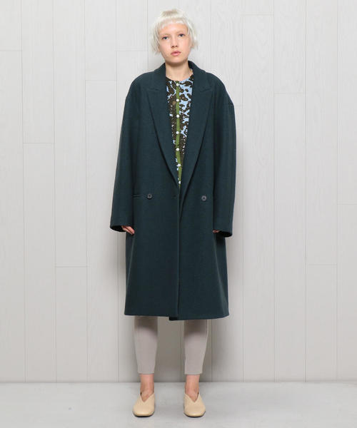 ATON（エイトン）の「＜ATON＞BOUMOU MELTON CHESTER COAT/コート