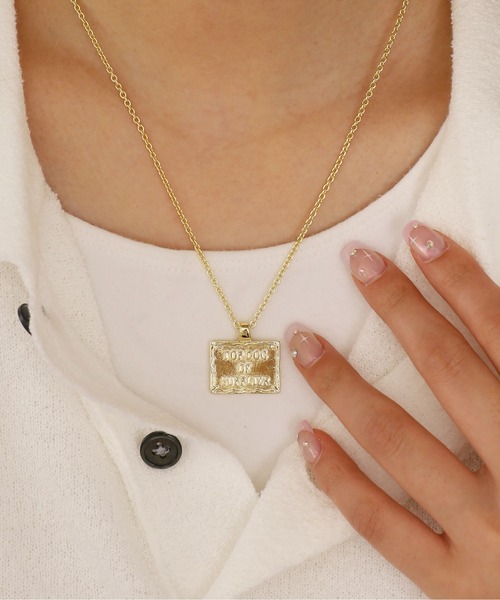 SUPPLIER/サプライヤー Metal Plate Necklace ネックレス チェーン