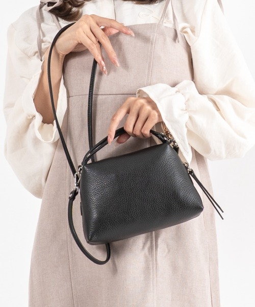 GIANNI CHIARINI/ジャンニキアリーニ】2WAY レザーハンドバッグ