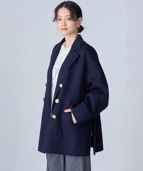 SHIPS（シップス）の「ハミルトン ウール リバー ミディ コート