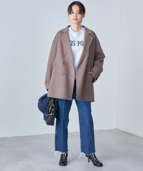 SHIPS（シップス）の「ハミルトン ウール リバー ミディ コート