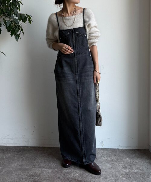 DouDou（ドゥドゥ）の「デニムキャミジャンスカ（ワンピース）」 - WEAR