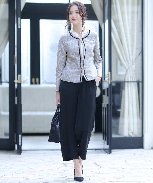 セール】ベーシックノーカラージャケットセレモニースーツ入学式