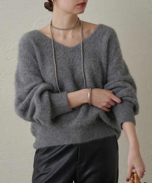 LOUNGEDRESS（ラウンジドレス）の「FURカシミヤVニット（ニット