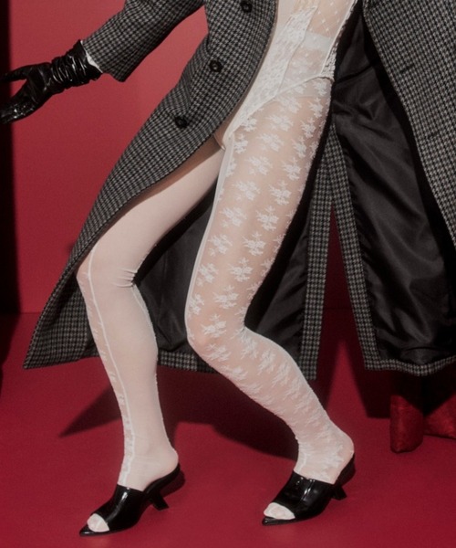 フラワーモチーフレースタイツ / Flower Motif Lace Tights（タイツ
