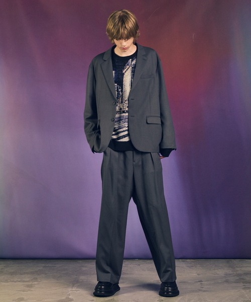 セール】《UNISEX》Clear Trichotine Relax-Over Set Up/クリアトリコ