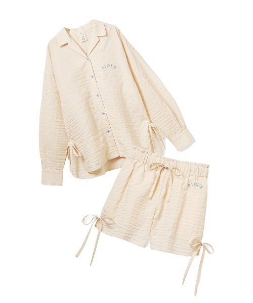 gelato pique（ジェラートピケ）の「【ONLINE限定】リボンシャツ