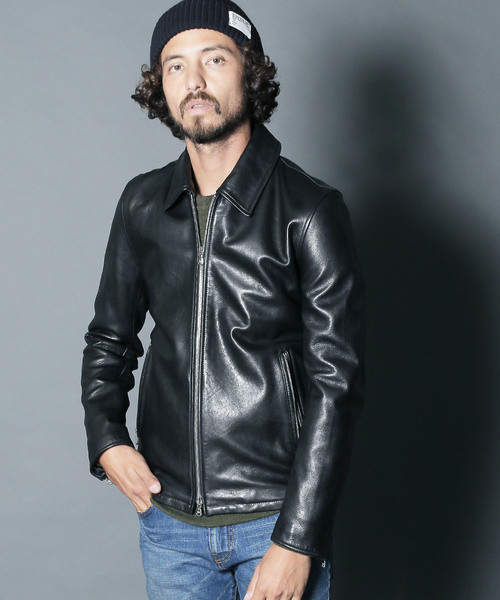Magine（マージン）の「SHEEP LEATHER ZIP SINGLE RIDERS JKT:シープ