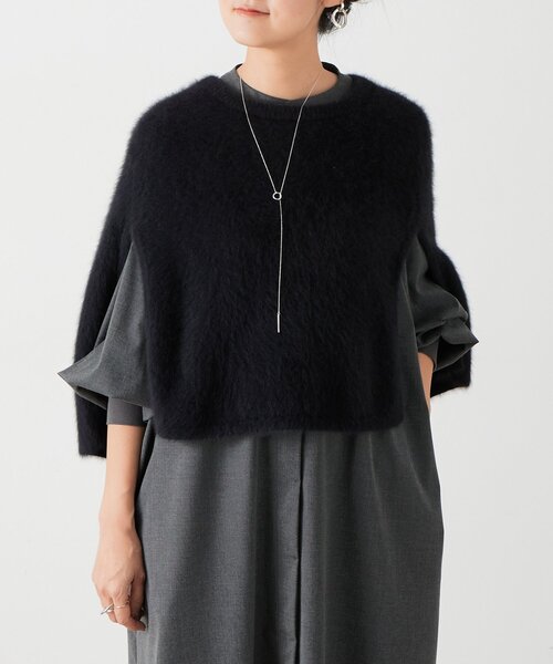 ファーニットポンチョ（ニット/セーター）｜BEARDSLEY（ビアズリー）の