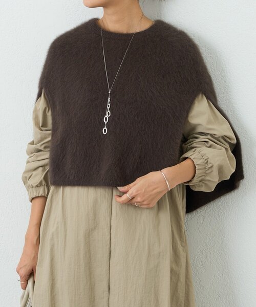 セール】ファーニットポンチョ（ニット/セーター）｜BEARDSLEY