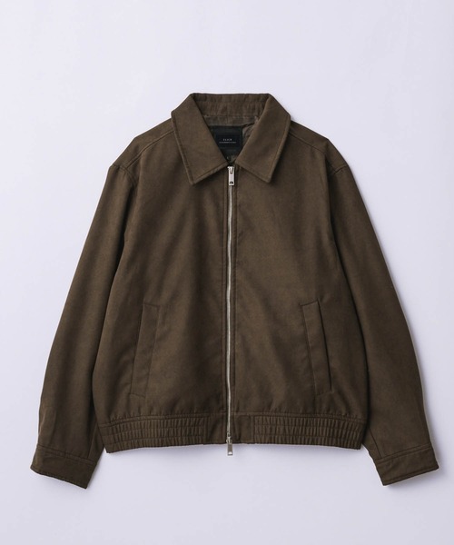 SLICK/スリック】Synthetic Suede Zip Jacket/シンセティック