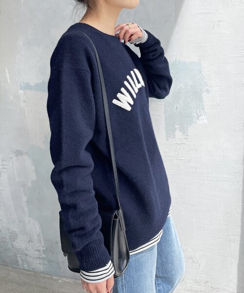 Spick & Span（スピックアンドスパン）の「エンブロイダリーロゴニット