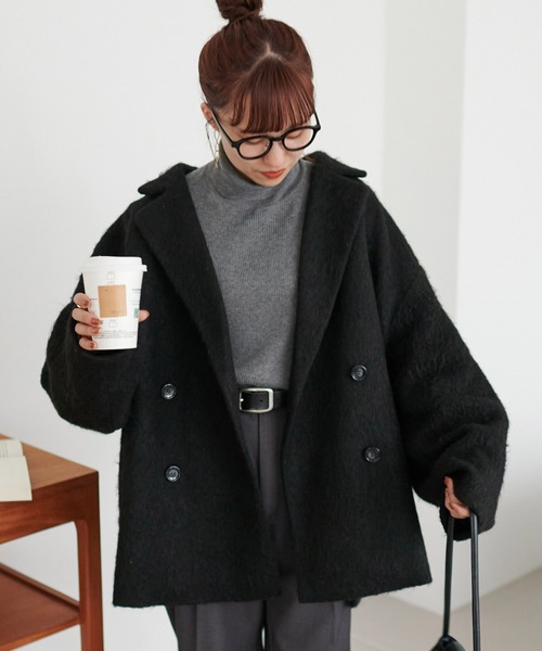 DISCOAT（ディスコート）の「【WEB限定】シャギーミドルコート（その他