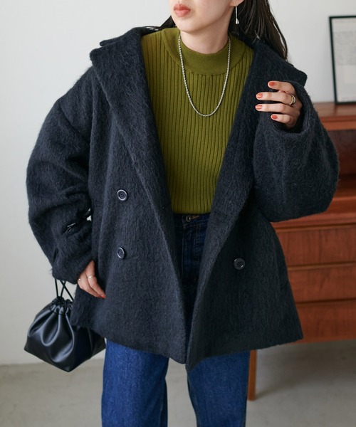DISCOAT（ディスコート）の「【WEB限定】シャギーミドルコート（その他