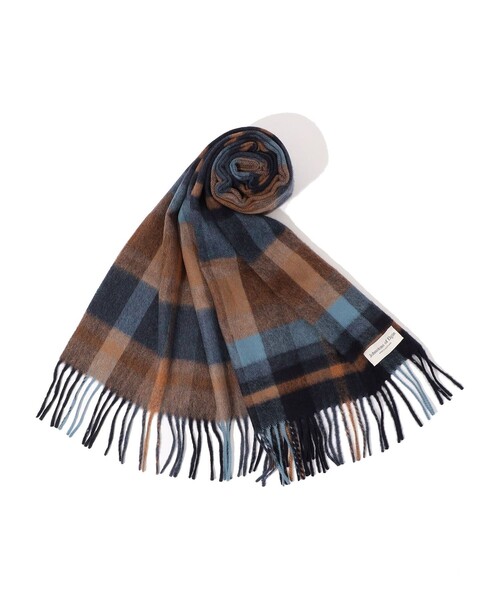 Johnstons of Elgin カシミヤ タータンチェックマフラー（マフラー