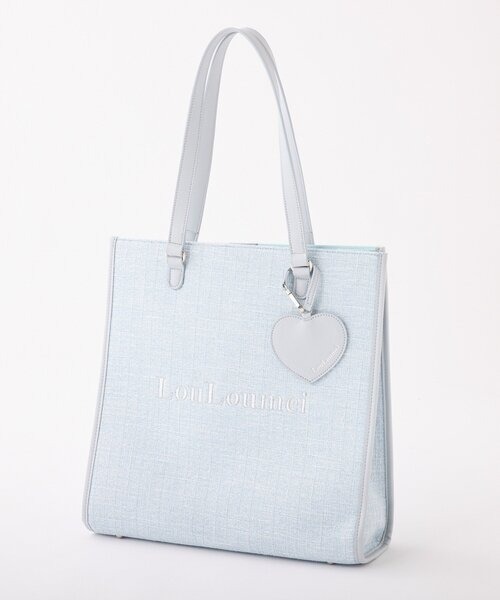 WEB限定/【LouLoumei】ハートチャーム付きトートバッグ／キャリーオン