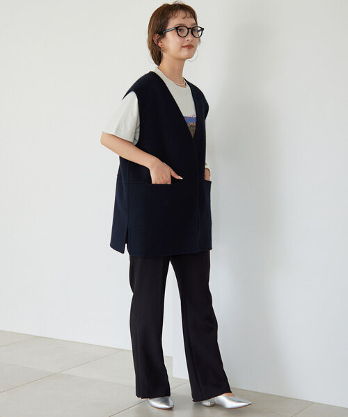 SLOBE IENA（スローブイエナ）の「ダブルフェイスウールジレ（ベスト