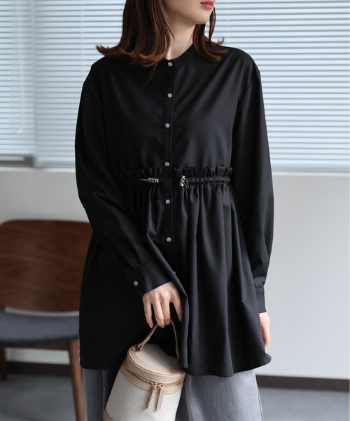 セール】ウエストドロストブラウス（シャツ/ブラウス