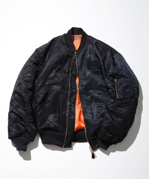 CAHLUMN/カウラム Magazine Pocket Nylon Twill Flight Jacket “MA-1