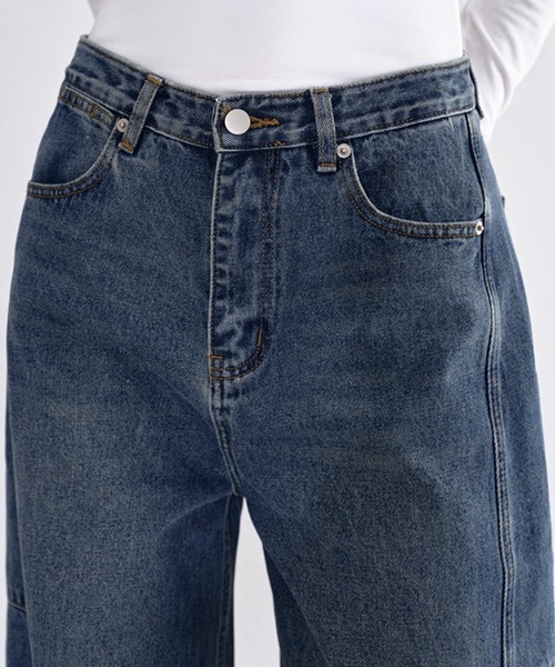 セール】サイドシーム ワイドデニムパンツ FD25K051【Fano Studios