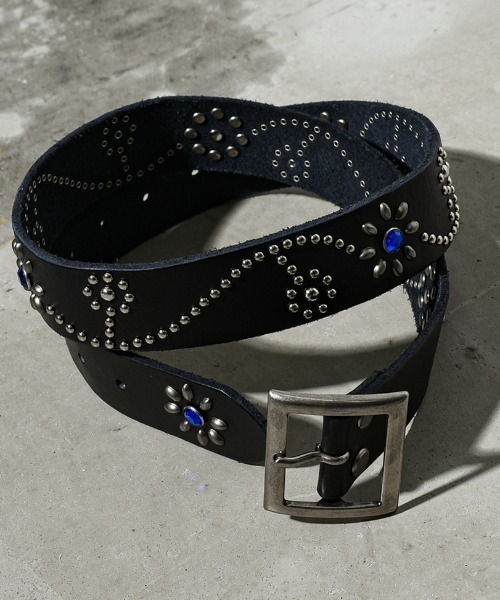 A'GEM/9 × .kom 『A'gem/エージェム』 フラワースタッズベルト A'gem