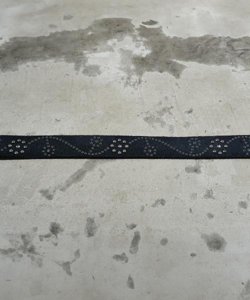 A'GEM/9 × .kom 『A'gem/エージェム』 フラワースタッズベルト A'gem