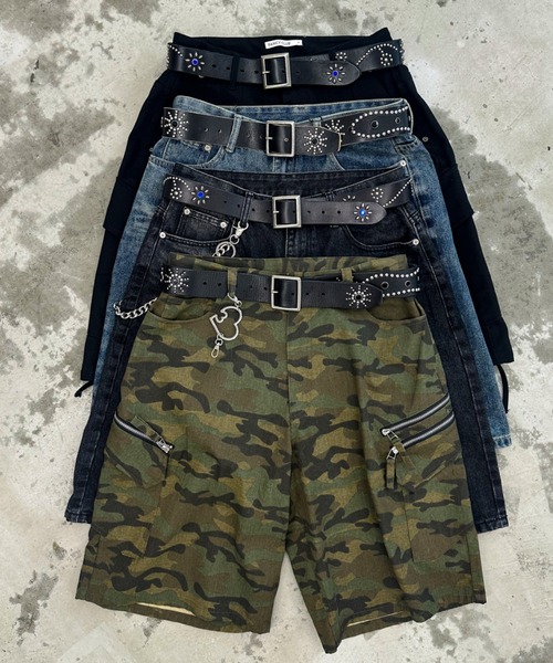 A'GEM/9 × .kom 『A'gem/エージェム』 フラワースタッズベルト A'gem