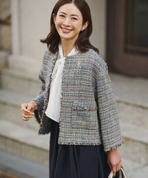 23区｜ニジュウサンク（レディース）のジャケット/アウター（ツイード