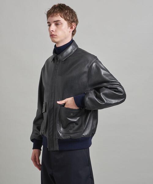 LOEFF（ロエフ）の「＜LOEFF＞ラムレザー フライトジャケット UNISEX