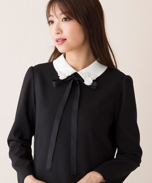 セール】白襟ワンピース（ワンピース）｜Rose Tiara（ローズティアラ