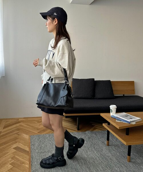 ミラーチャーム付ソフトボストンバッグ（ボストンバッグ）｜DISCOAT