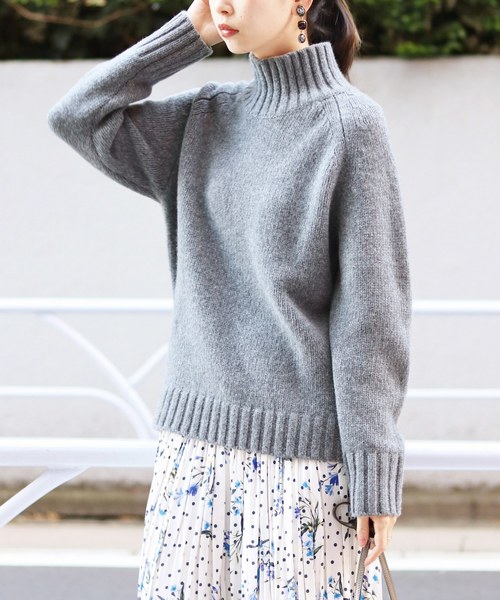 セール】AQUAローゲージハイネックプルオーバー◇（ニット/セーター