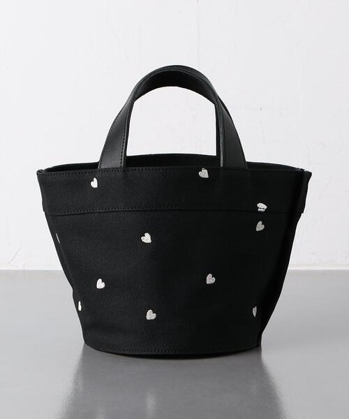 LUDLOW ハート刺繍キャンバストートバッグ Lサイズ LUDLOW（ラドロー