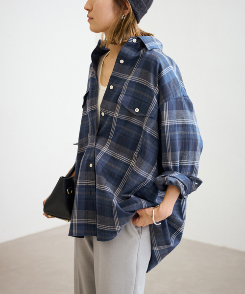 FRAMeWORK（フレームワーク）の「ネルチェックシャツ（シャツ/ブラウス