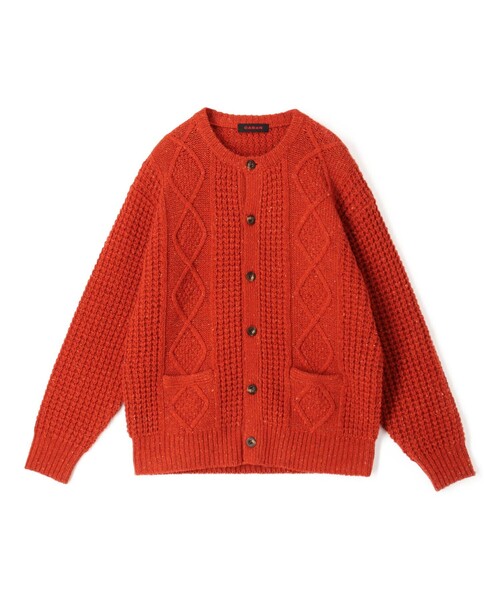 ウールネップ ケーブルカーディガン（ニット/セーター）｜CABaN