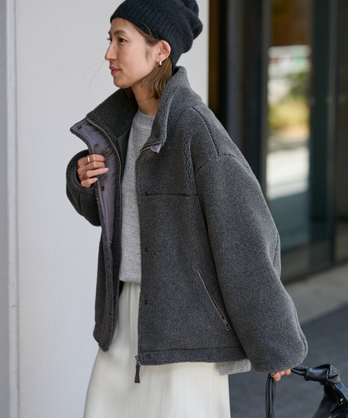 ≪追加≫ウールボアスタンドブルゾン2（ブルゾン）｜FRAMeWORK