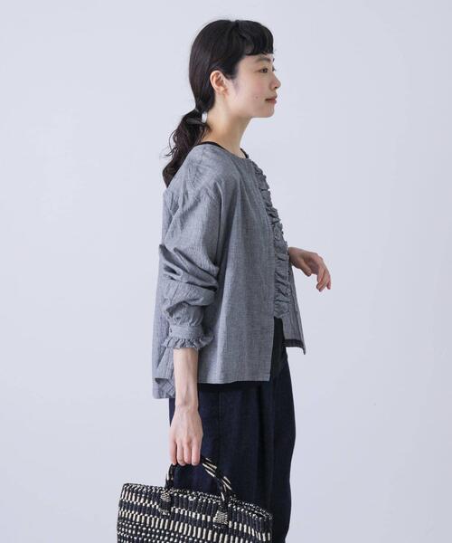 かぐれ（カグレ）の「ワッシャーフリルブラウス（シャツ/ブラウス