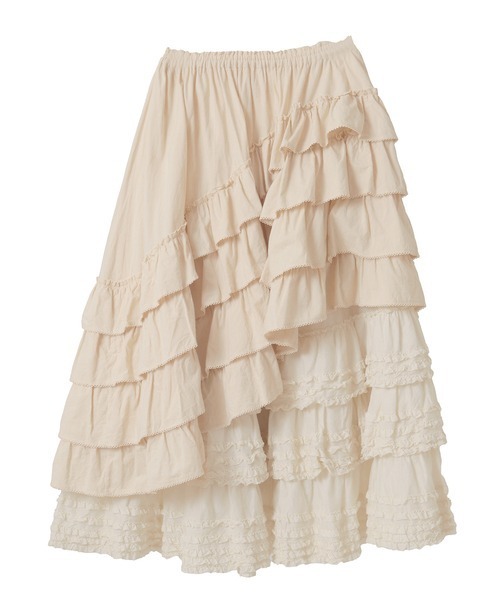 ダンガリー×ローンフリルスカート（スカート）｜PINK HOUSE（ピンク