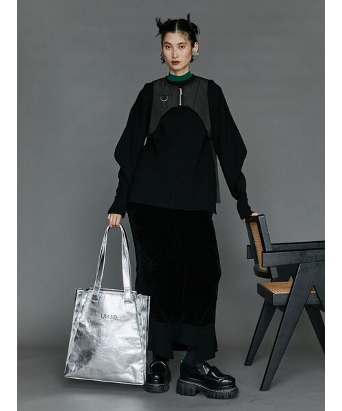 UN3D.（アンスリード）の「METALLIC ORIGAMI TOTE / メタリック